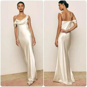 Reformation Ronda Silk Maxi Dress